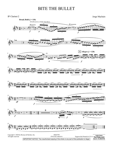 Bite the Bullet - Bb Clarinet 2