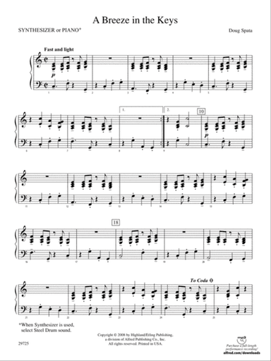 A Breeze in the Keys: Piano Accompaniment