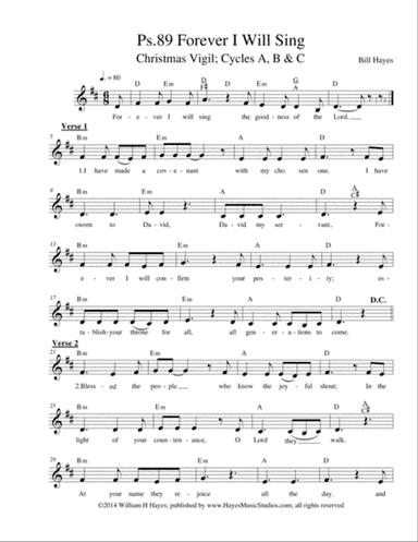 Psalm 89: Forever I Will Sing