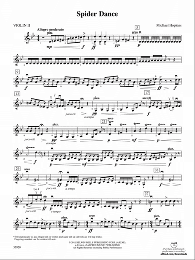 Spider Dance: 2nd Violin