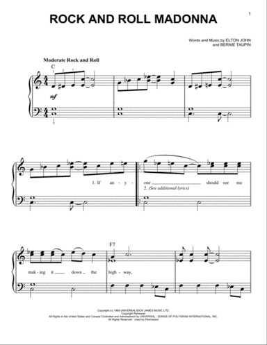 Rock And Roll Madonna (from Rocketman)