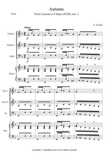 The Four Seasons: Autumn 3rd Movement