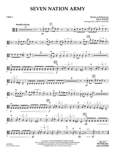 Seven Nation Army (arr. Larry Moore) - Viola