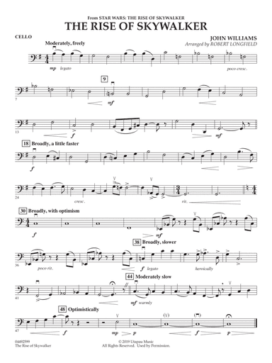 The Rise of Skywalker (from The Rise of Skywalker) (arr. Longfield) - Cello
