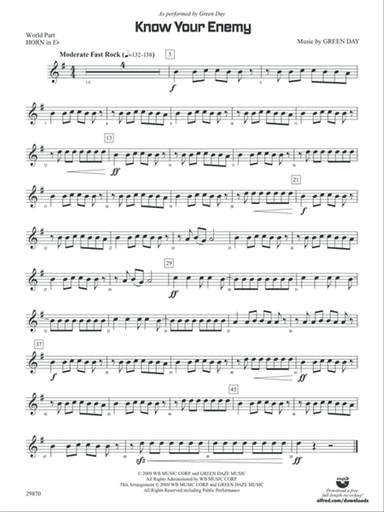 Know Your Enemy: (wp) 1st Horn in E-flat