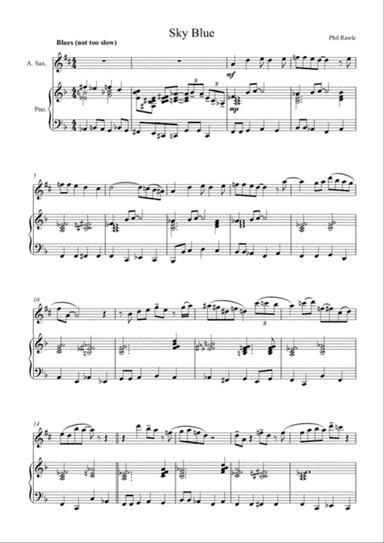 Sky Blue - Alto Sax solo