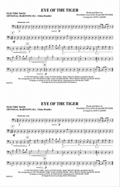 Eye of the Tiger: Electric Bass
