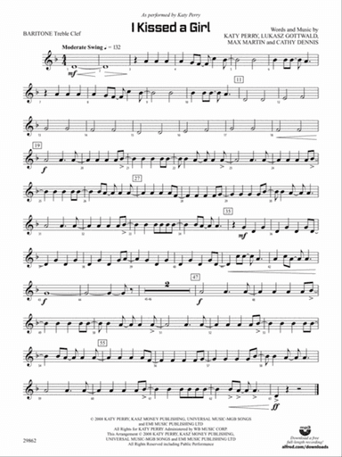 I Kissed a Girl: Baritone T.C.