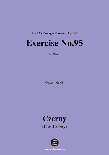 C. Czerny-Exercise No.95,Op.261 No.95