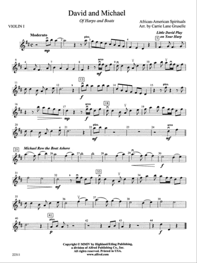 David and Michael: 1st Violin