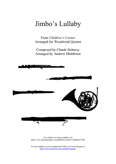 Jimbo's Lullaby arranged for Wind Quintet