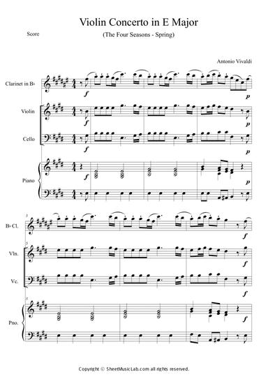 The Four Seasons - Spring (1st Movement) Short Version