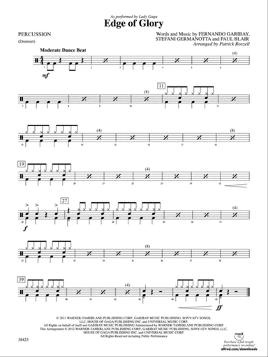 Edge of Glory: 1st Percussion