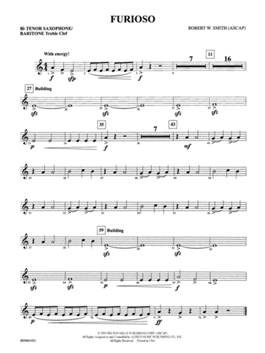 Furioso: B-flat Tenor Saxophone