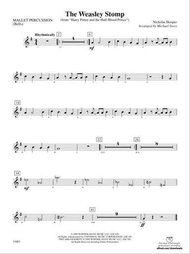 The Weasley Stomp (from Harry Potter and the Half-Blood Prince): Mallets