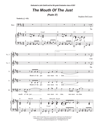 The Mouth Of The Just (Psalm 37) (SAB)