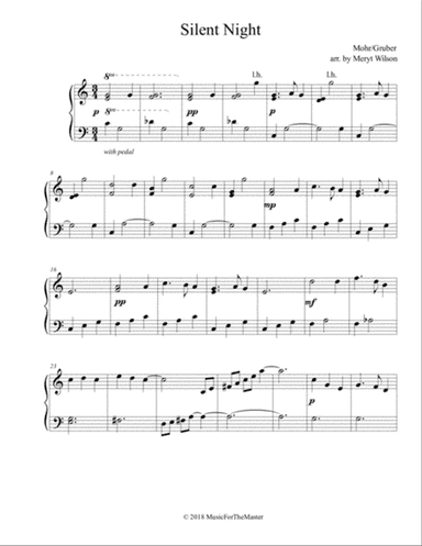 SILENT NIGHT piano solo