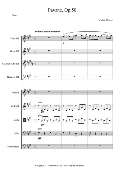 Pavane in F sharp minor, Op. 50