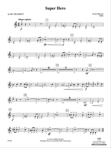 Super Hero: 1st B-flat Trumpet