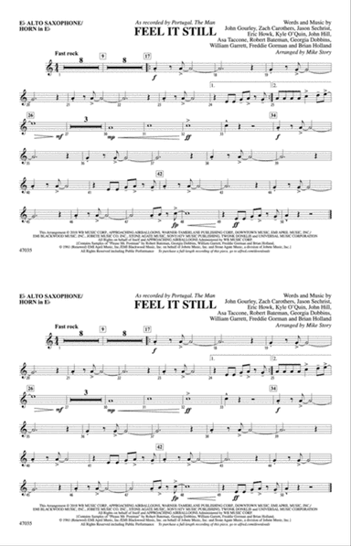 Feel It Still: E-flat Alto Saxophone