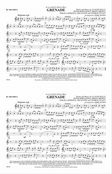 Grenade: 1st B-flat Trumpet