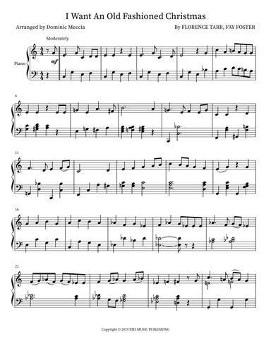 I Want An Old Fashioned Christmas