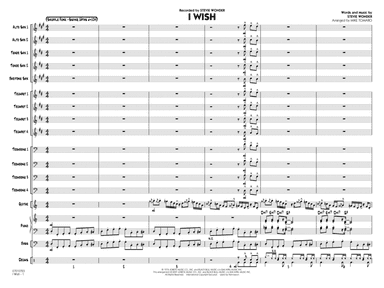 I Wish (arr. Mike Tomaro) - Conductor Score (Full Score)