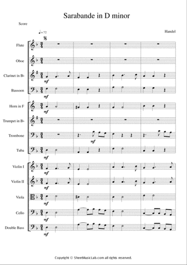 Sarabande HWV 437