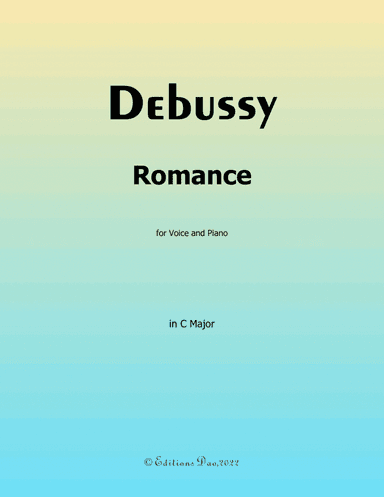 Romance, by Debussy, in C Major