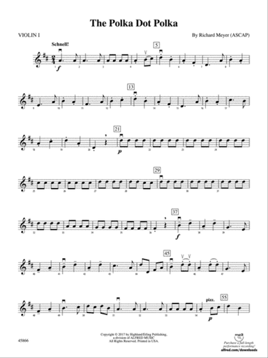 The Polka Dot Polka: 1st Violin