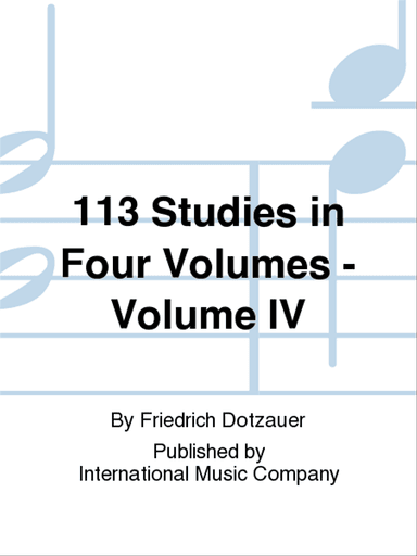113 Studies In Four Volumes - Volume IV
