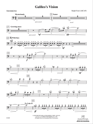 Galileo's Vision: 1st Trombone