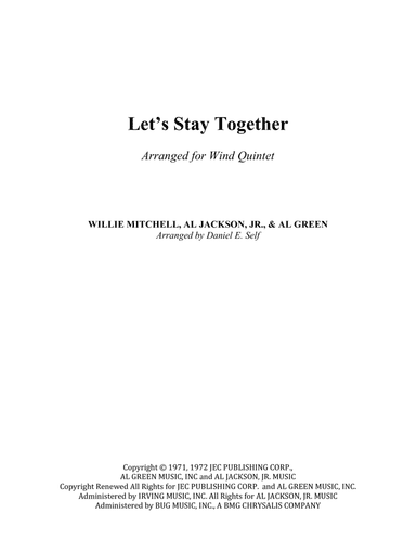Let's Stay Together
