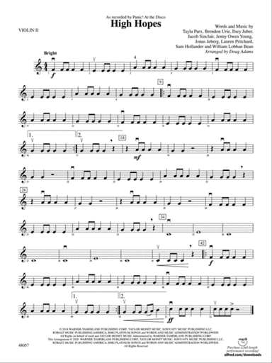 High Hopes: 2nd Violin