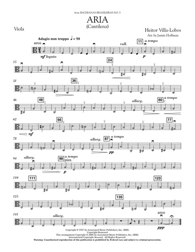 Aria (Cantilena) (arr. Jamin Hoffman) - Viola