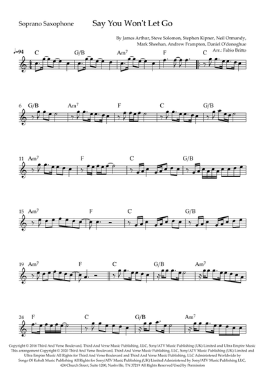 Say You Won't Let Go