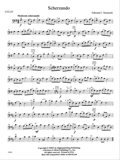 Scherzando: Cello
