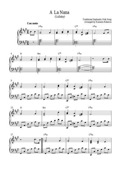 A La Nana (Lullaby)
