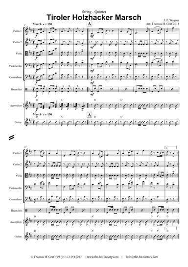 Tiroler Holzhacker Marsch - German Polka March Octoberfest - String Orchestra