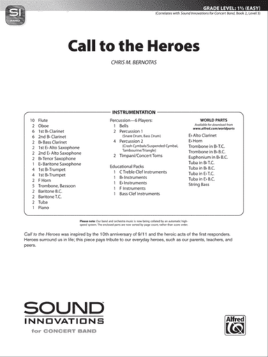 Call to the Heroes: Score