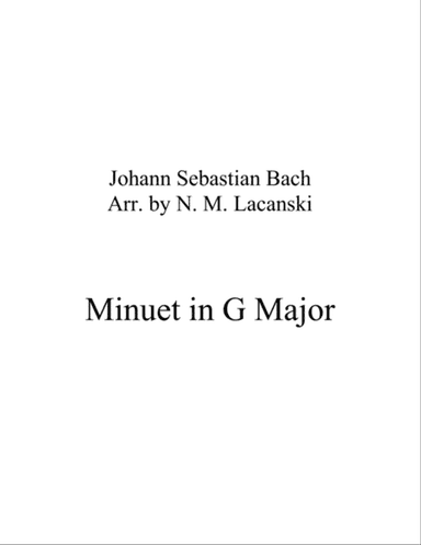 Minuet in G Major