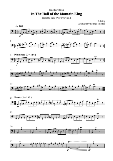 In the Hall of the Mountain King (for double bass solo)