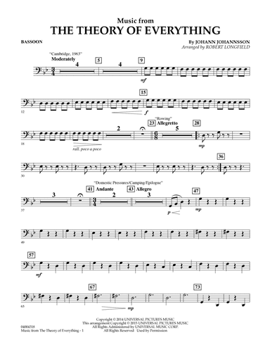 Music from "The Theory of Everything" - Bassoon
