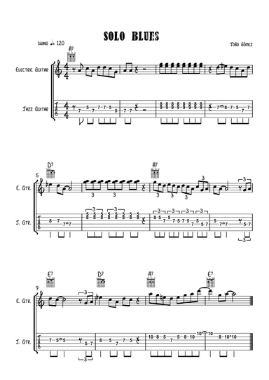 Blues solo Guitar