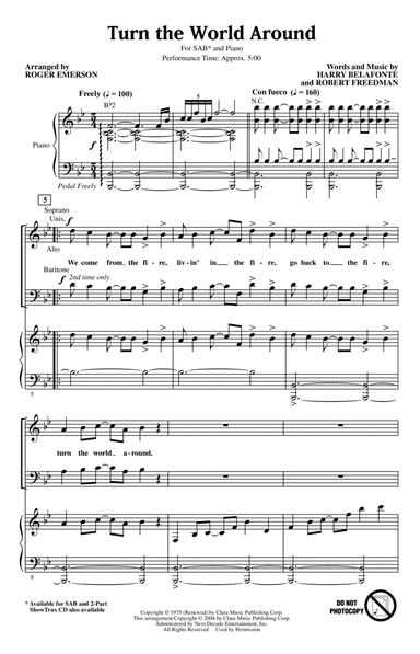 Turn The World Around (arr. Roger Emerson)