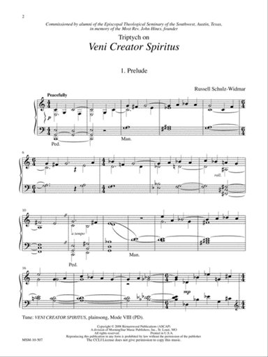 Triptych on Veni Creator Spiritus (Downloadable)