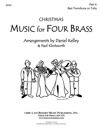 Music for Four Brass, Christmas Part 4 Bass Trombone or Tuba
