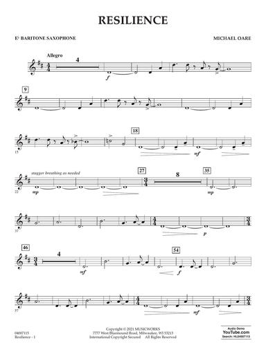 Resilience - Eb Baritone Saxophone