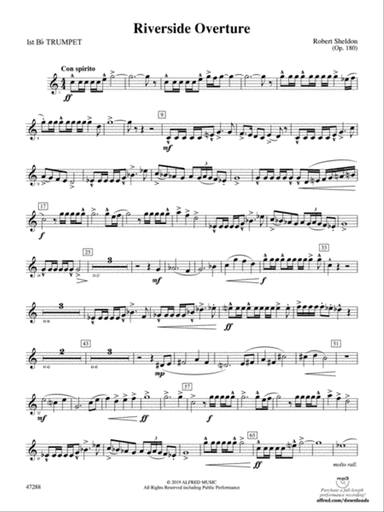 Riverside Overture: 1st B-flat Trumpet