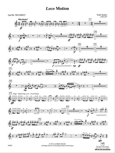 Loco Motion: 2nd B-flat Trumpet